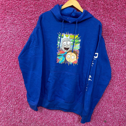 Adult Swim Rick and Morty Graphic Print Hoodie Large