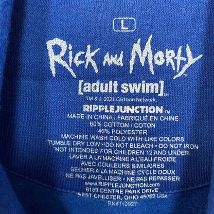 Adult Swim Rick and Morty Graphic Print Hoodie Large