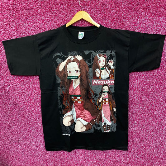 Demon Slayer Nezuko Kamado Anime Kawaii Graphic Design T-Shirt XL