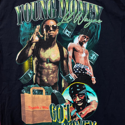 Lil Wayne Young Money Got Money Themed T-Shirt XL
