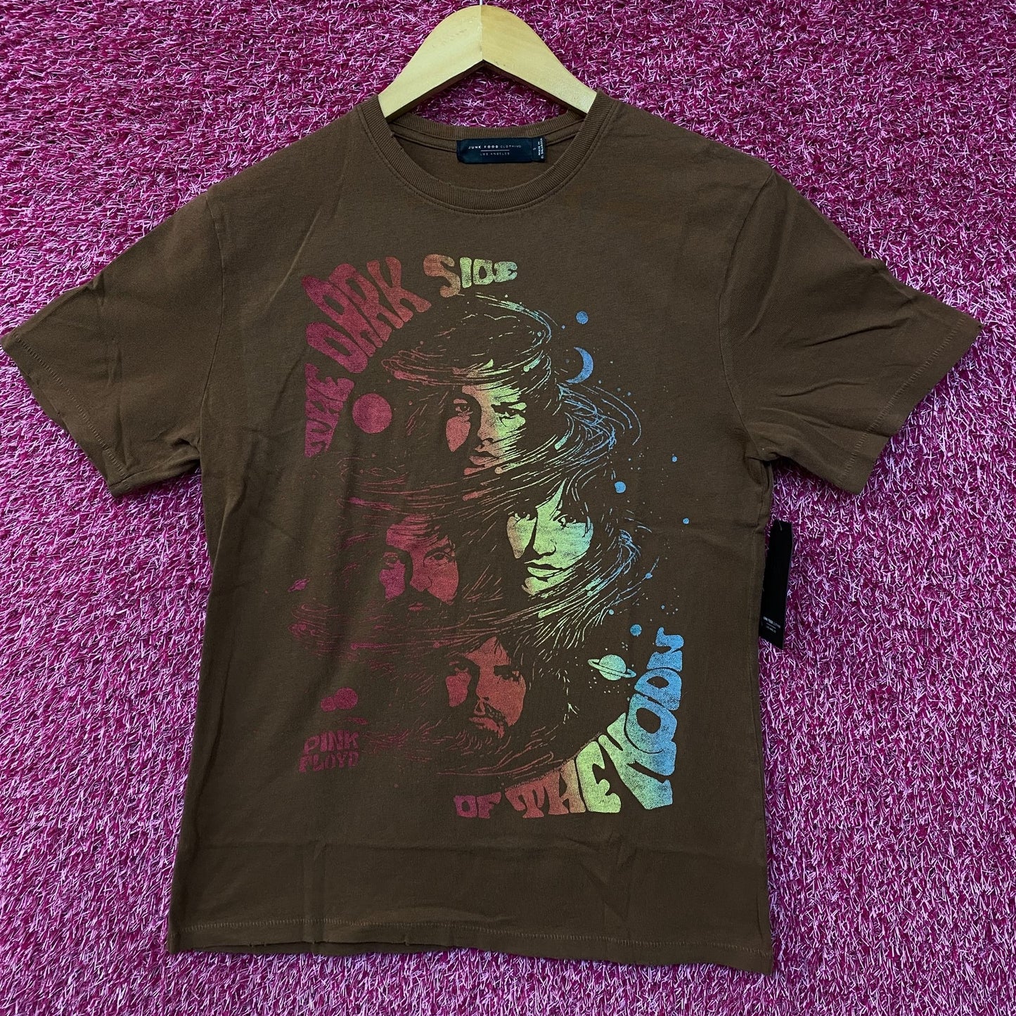 Pink Floyd Dark Side Of The Moon Faces Vintage Style T-Shirt Small