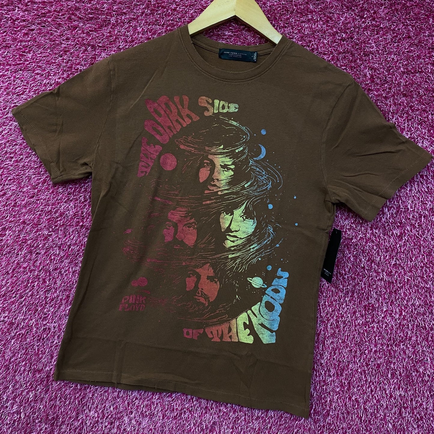 Pink Floyd Dark Side Of The Moon Faces Vintage Style T-Shirt Small