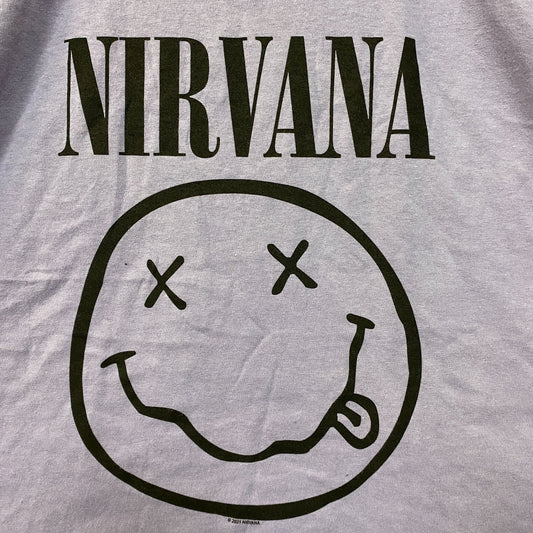 Nirvana Smiley Face Sleeveless Grunge Croptop size Large