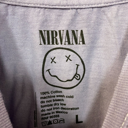Nirvana Smiley Face Sleeveless Grunge Croptop size Large
