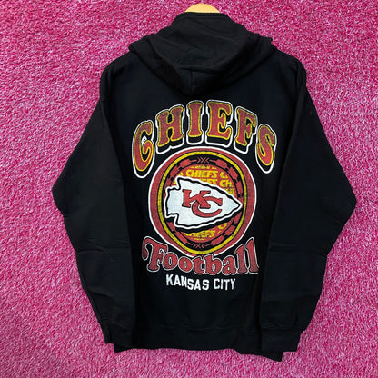 Junk Food Clothing Kansas City Chiefs Crest Logo Zip Up Hoodie XS