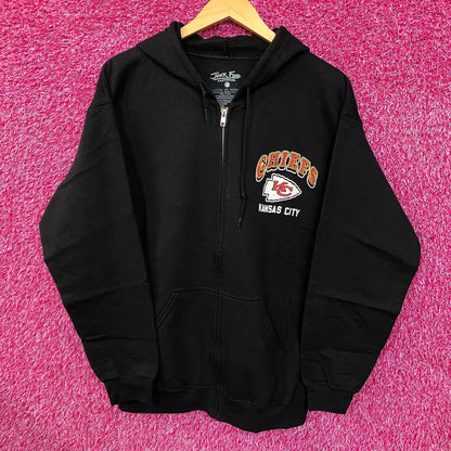 Junk Food Clothing Kansas City Chiefs Crest Logo Zip Up Hoodie XS
