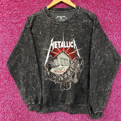 URBAN OUTFITTERS METALLICA 4 DECADES BLACK SWEATSHIRT SIZE MED