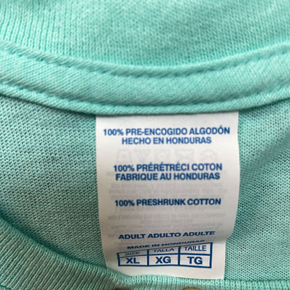 Star Wars The Millennium Falcon Amazing Graphic Design Vintage Style Teal T-Shirt XL