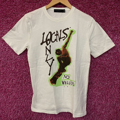Junk Food Clothing Locals Only No Valley Vintage Style Graphic Tee XS