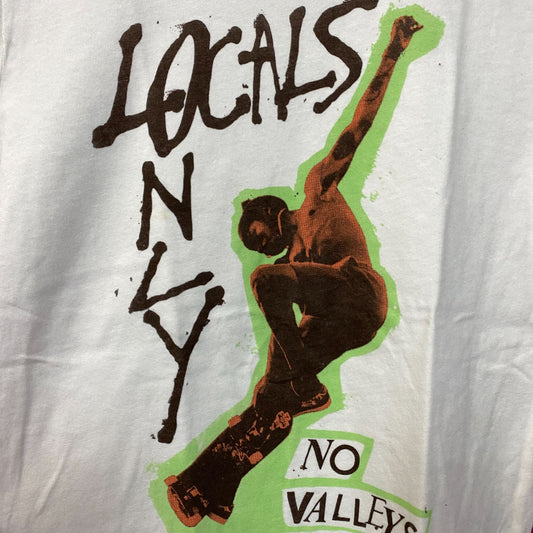Junk Food Clothing Locals Only No Valley Vintage Style Graphic Tee XS