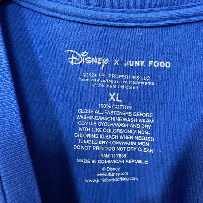 Disney x Junk Food NFL New York Giants Mickey Mouse Kick Back T-Shirt XL