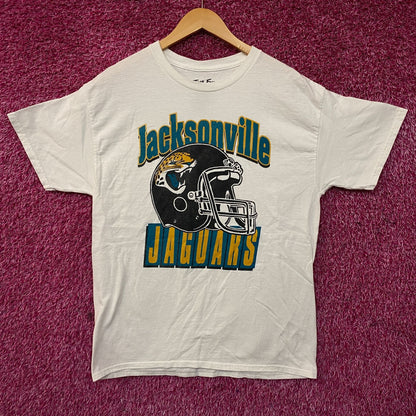 Junk Food Jacksonville Jaguars Football Helmet White Tshirt size Medium