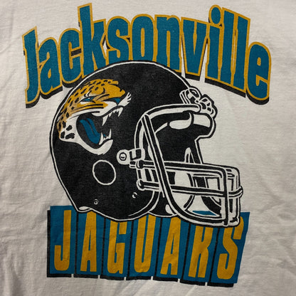 Junk Food Jacksonville Jaguars Football Helmet White Tshirt size Medium