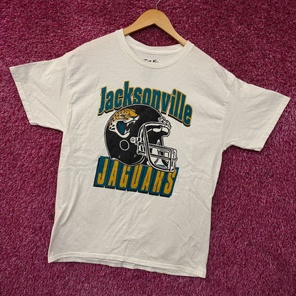 Junk Food Jacksonville Jaguars Football Helmet White Tshirt size Medium
