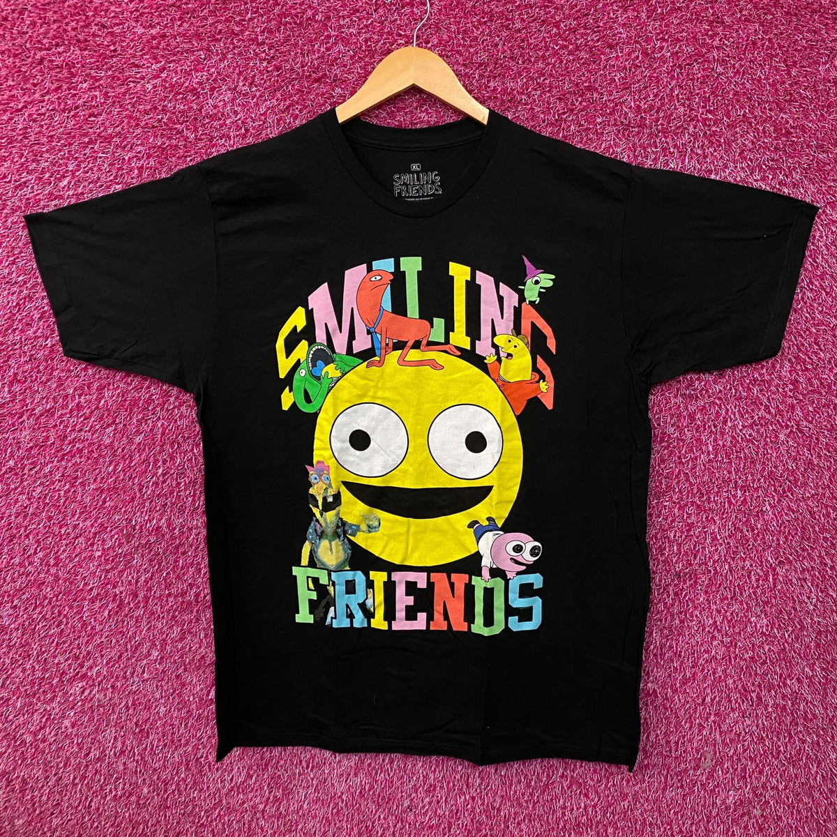 Smiling Friends Characters Graphic T-Shirt XL