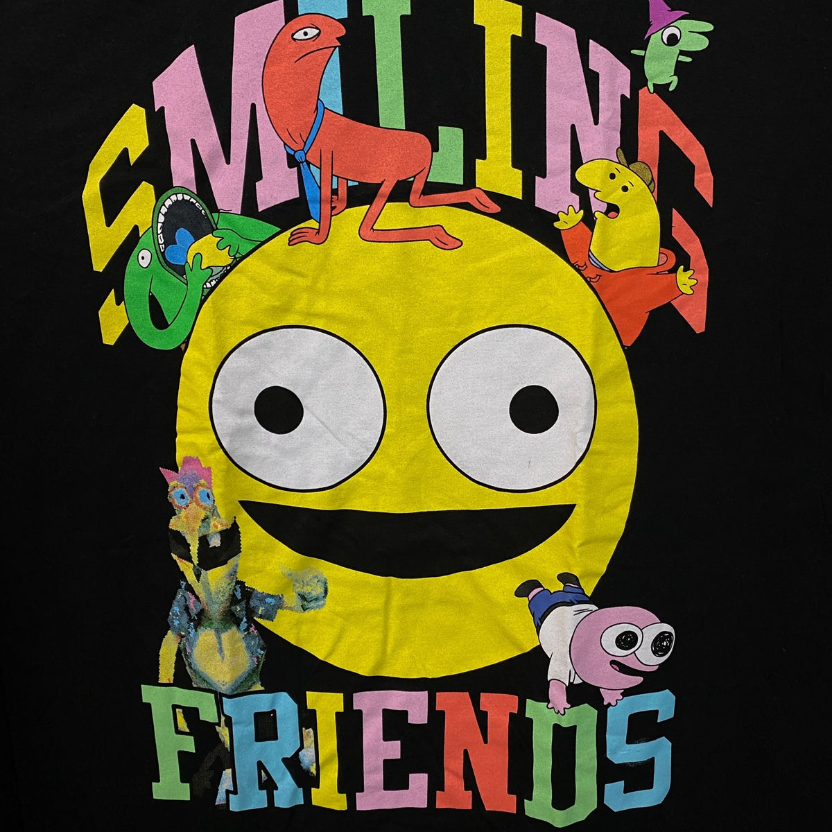 Smiling Friends Characters Graphic T-Shirt XL