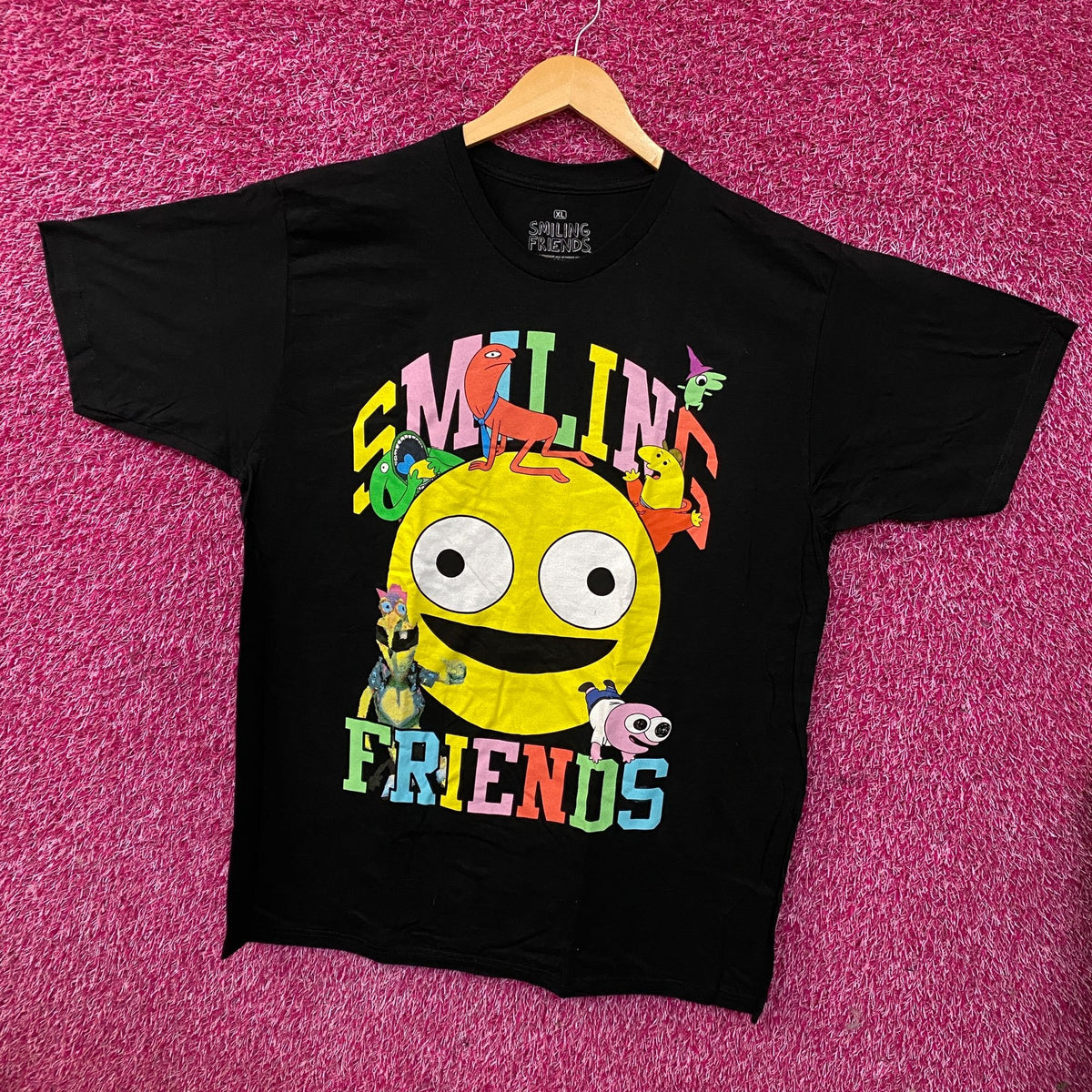 Smiling Friends Characters Graphic T-Shirt XL
