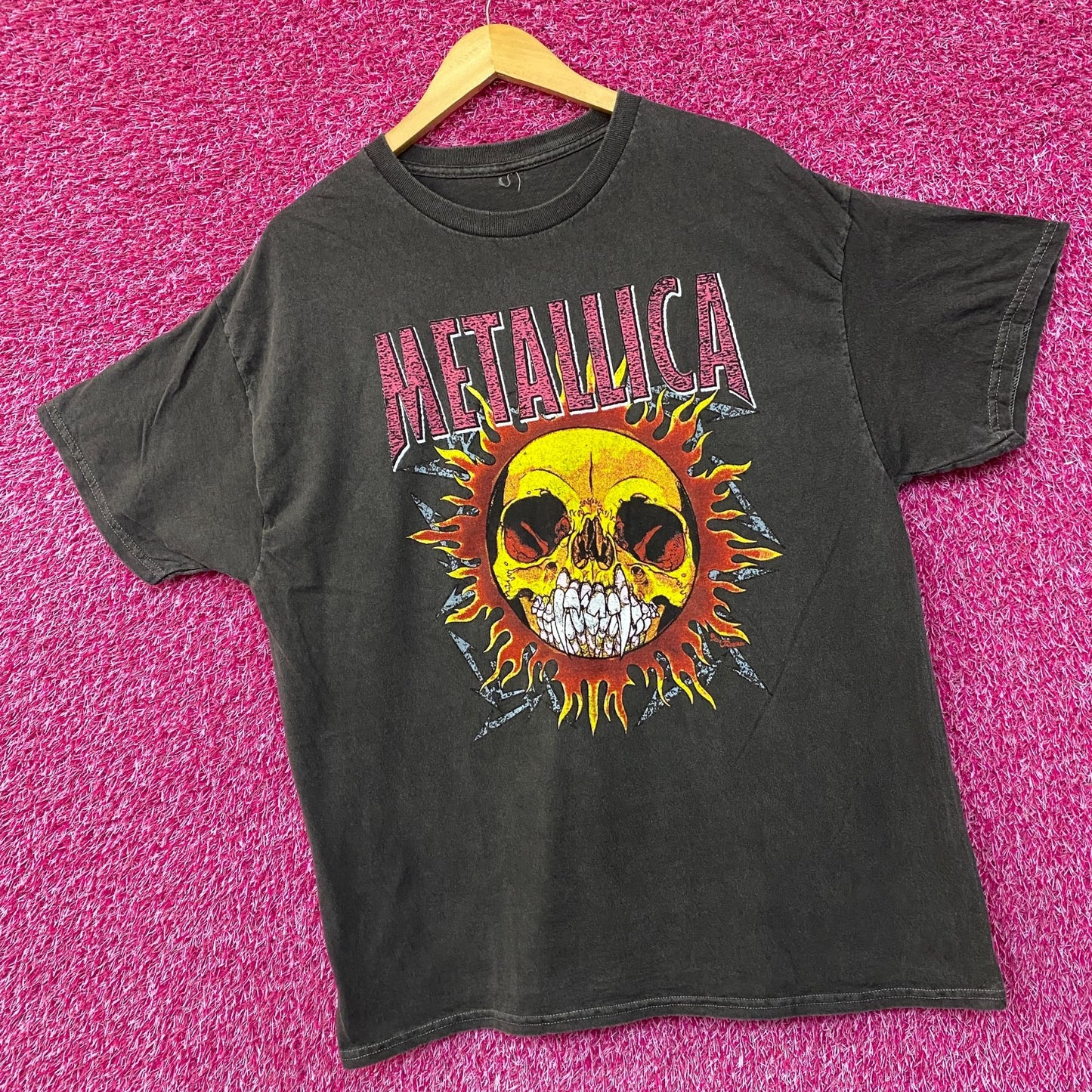 Metallica  Skull Sun Heavy Metal Band T-Shirt XL