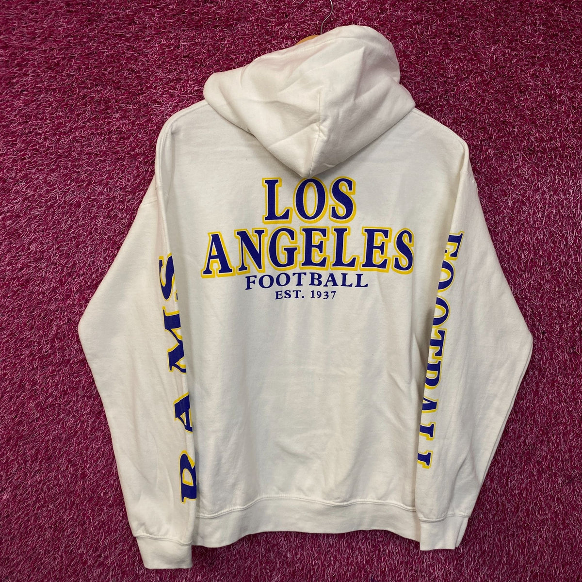 Junk Food Clothing Los Angeles Rams Pullover Hoodie Small
