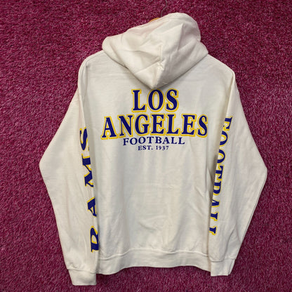 Junk Food Clothing Los Angeles Rams Pullover Hoodie Small