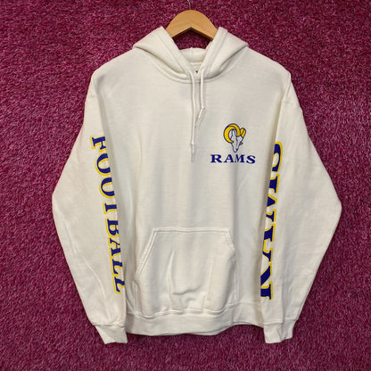 Junk Food Clothing Los Angeles Rams Pullover Hoodie Small