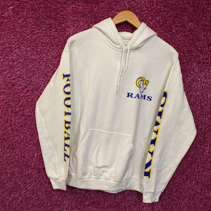 Junk Food Clothing Los Angeles Rams Pullover Hoodie Small