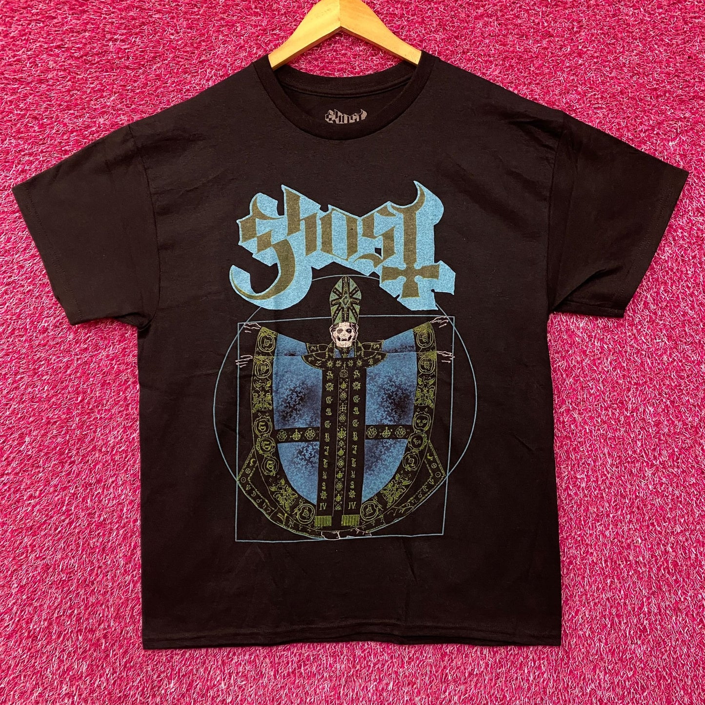 Ghost Papa Emeritus III Vitruvian Man T-Shirt Large