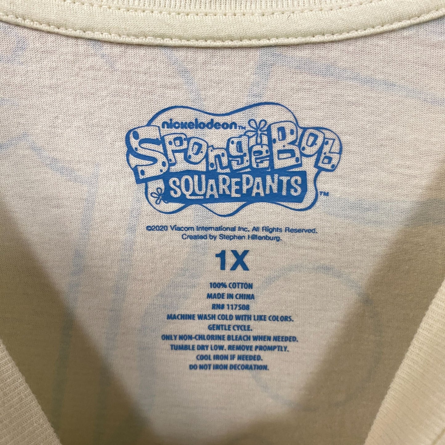 Nickelodeon SpongeBob SquarePants Ombre Blue Croptop 1X