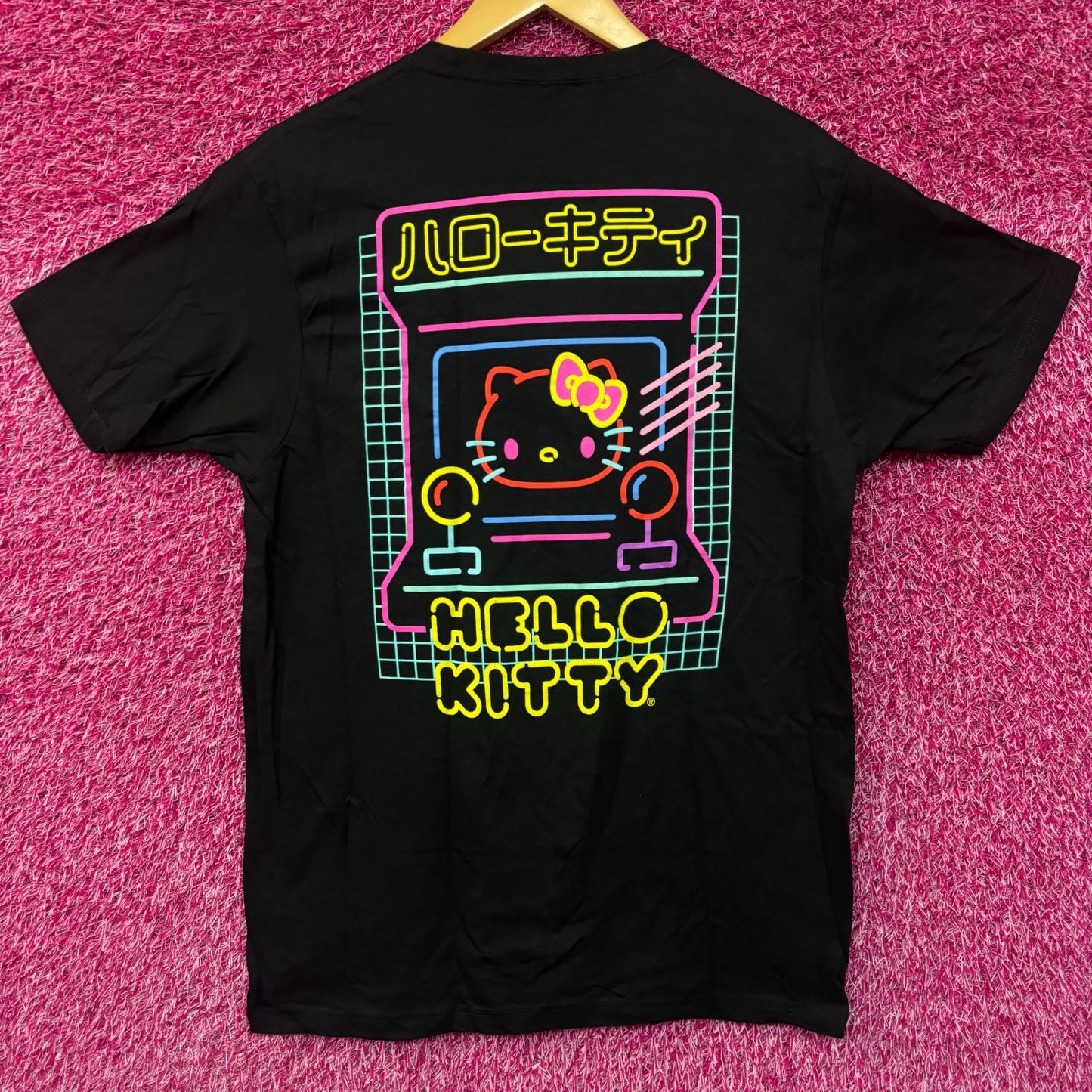 Hello Kitty Neon Arcade game Tshirt size medium