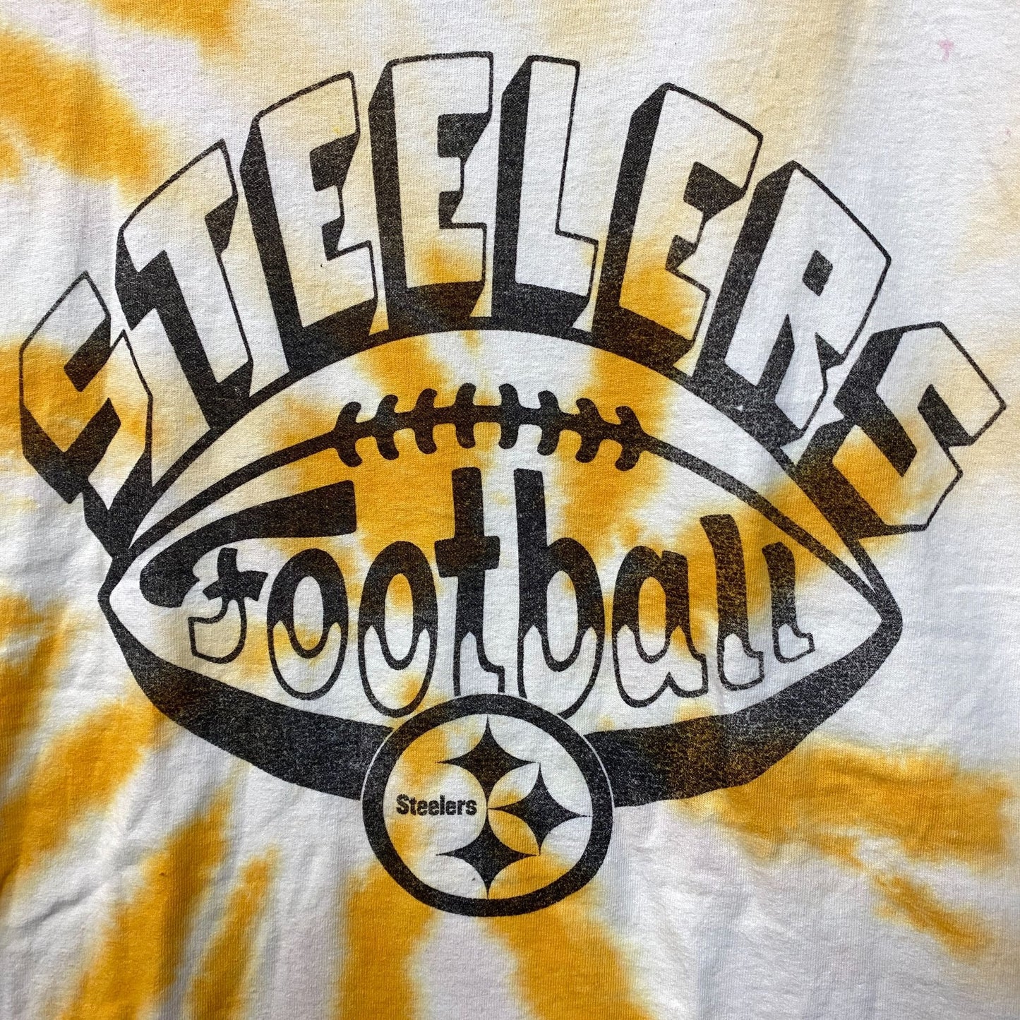 Junk Food Pittsburgh Steelers Football Tie Dye T-Shirt Medium