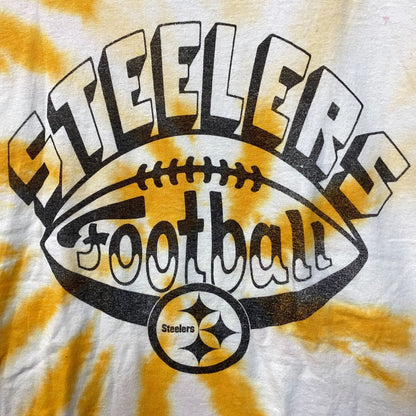 Junk Food Pittsburgh Steelers Football Tie Dye T-Shirt Medium