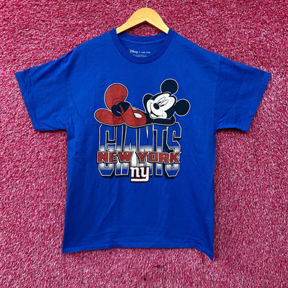 Disney x Junk Food NFL New York Giants Mickey Mouse Kick Back T-Shirt Medium
