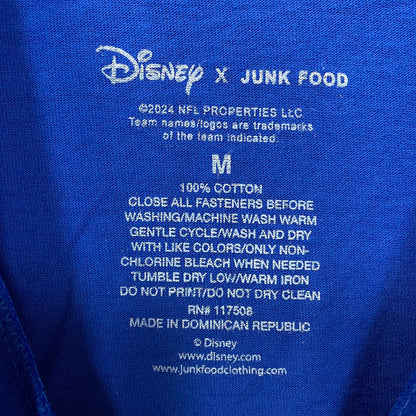 Disney x Junk Food NFL New York Giants Mickey Mouse Kick Back T-Shirt Medium