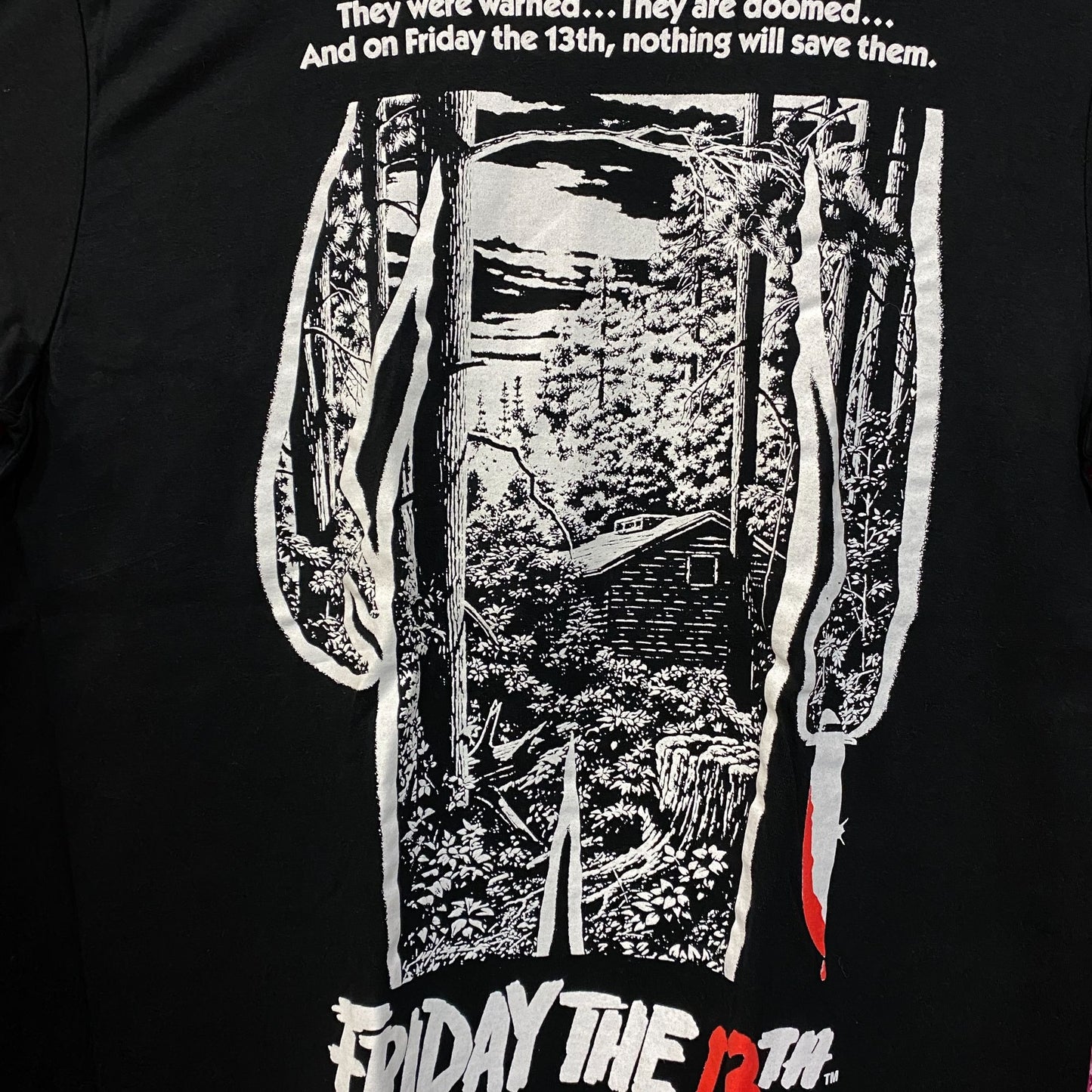 Friday the 13th Movie Poster Classic Slasher Film T-Shirt Large