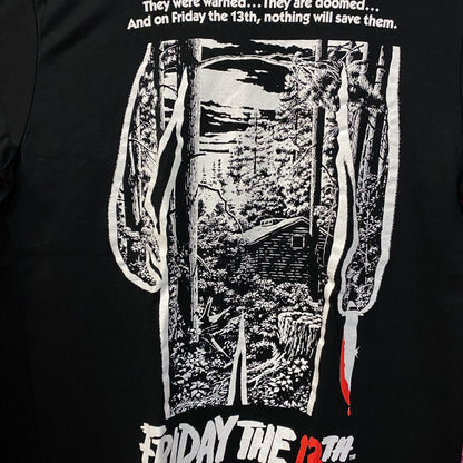 Friday the 13th Movie Poster Classic Slasher Film T-Shirt Large