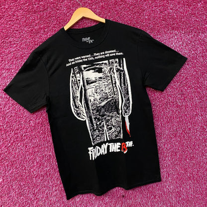 Friday the 13th Movie Poster Classic Slasher Film T-Shirt Large