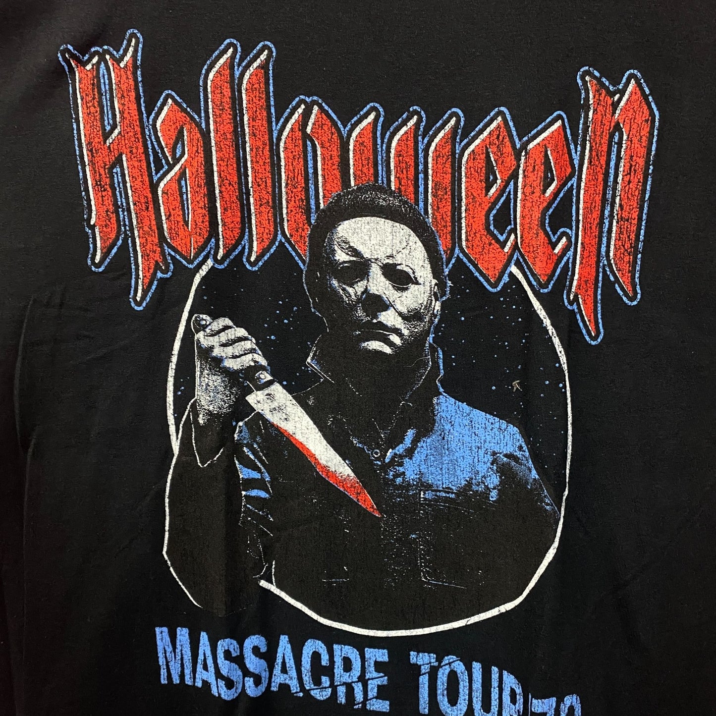 John Carpenter's Halloween Michael Myers Massacre Tour '78 Horror Graphic T-Shirt 2XL