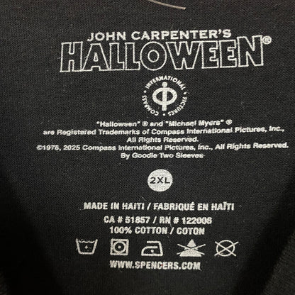John Carpenter's Halloween Michael Myers Massacre Tour '78 Horror Graphic T-Shirt 2XL
