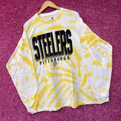 NFL Franchise AFC North Pittsburgh Steelers Tie-Dye long sleeve 2XL