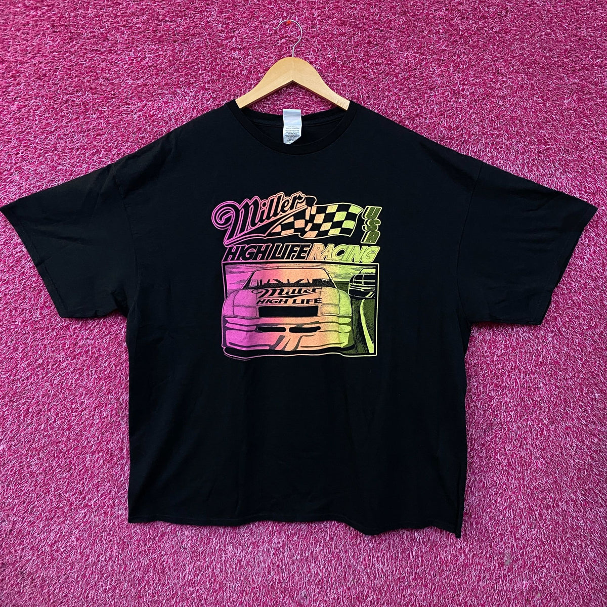 Junk Food Clothing Miller High Life Racing Graphic T-Shirt 2XL
