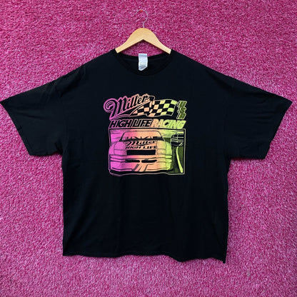 Junk Food Clothing Miller High Life Racing Graphic T-Shirt 2XL