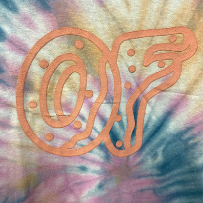 Odd Future OFWGKTA Donut Logo Pink Blue Tie-Die T-Shirt Medium