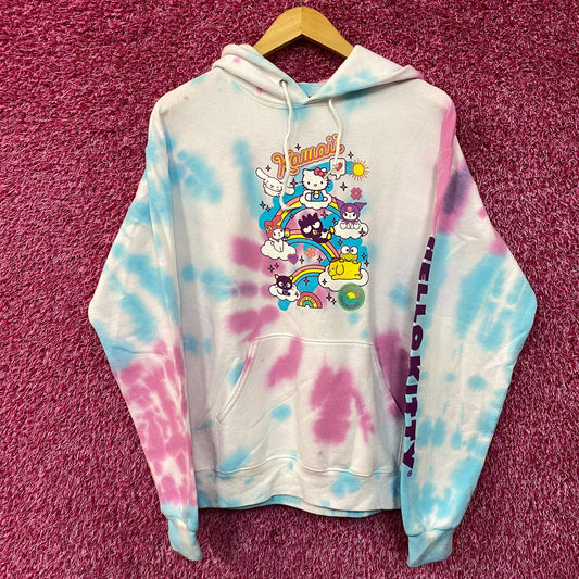 Hello Kitty & Friends Sanrio Kawaii Camp Tie Dye Hoodie XL