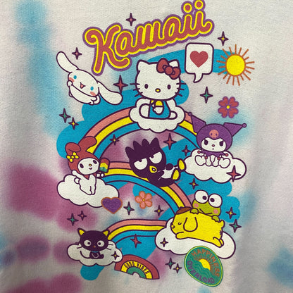 Hello Kitty & Friends Sanrio Kawaii Camp Tie Dye Hoodie XL
