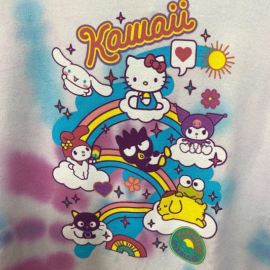 Hello Kitty & Friends Sanrio Kawaii Camp Tie Dye Hoodie XL