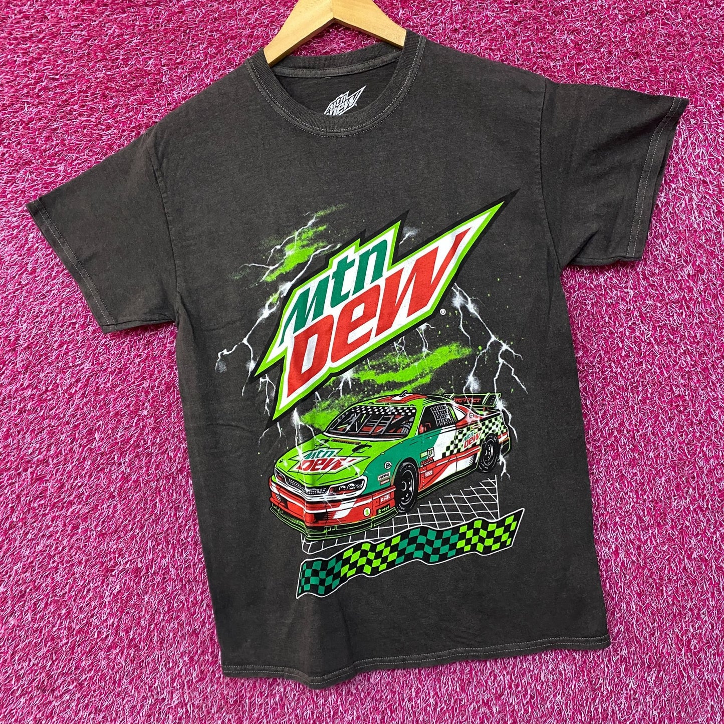 Mountain Dew Dew Lightnin' Racing T-Shirt Small