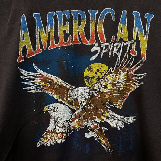 American Spirit Eagle Flying Through the Night Tshirt size Small