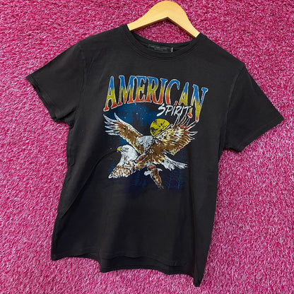 American Spirit Eagle Flying Through the Night Tshirt size Small
