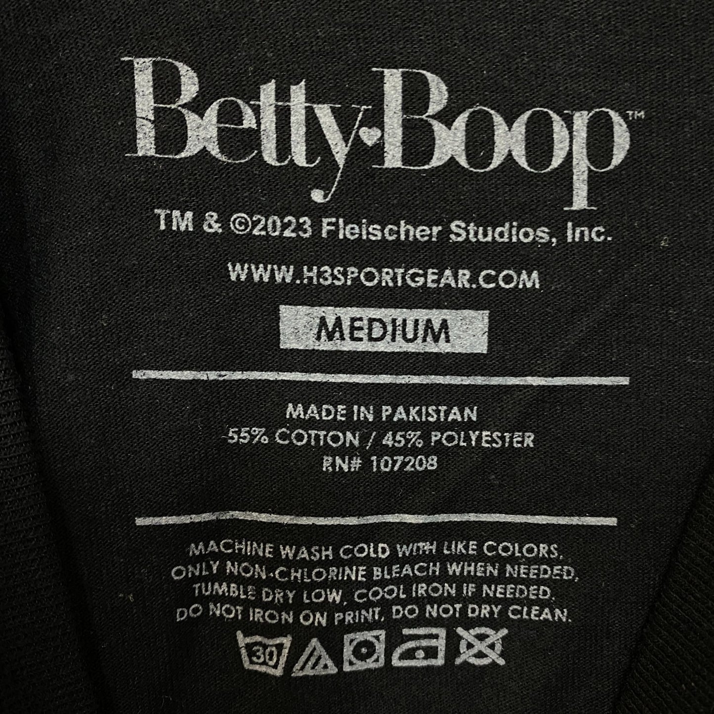 Betty Boop Racing Queen Of Speed Graphic T-Shirt Medium