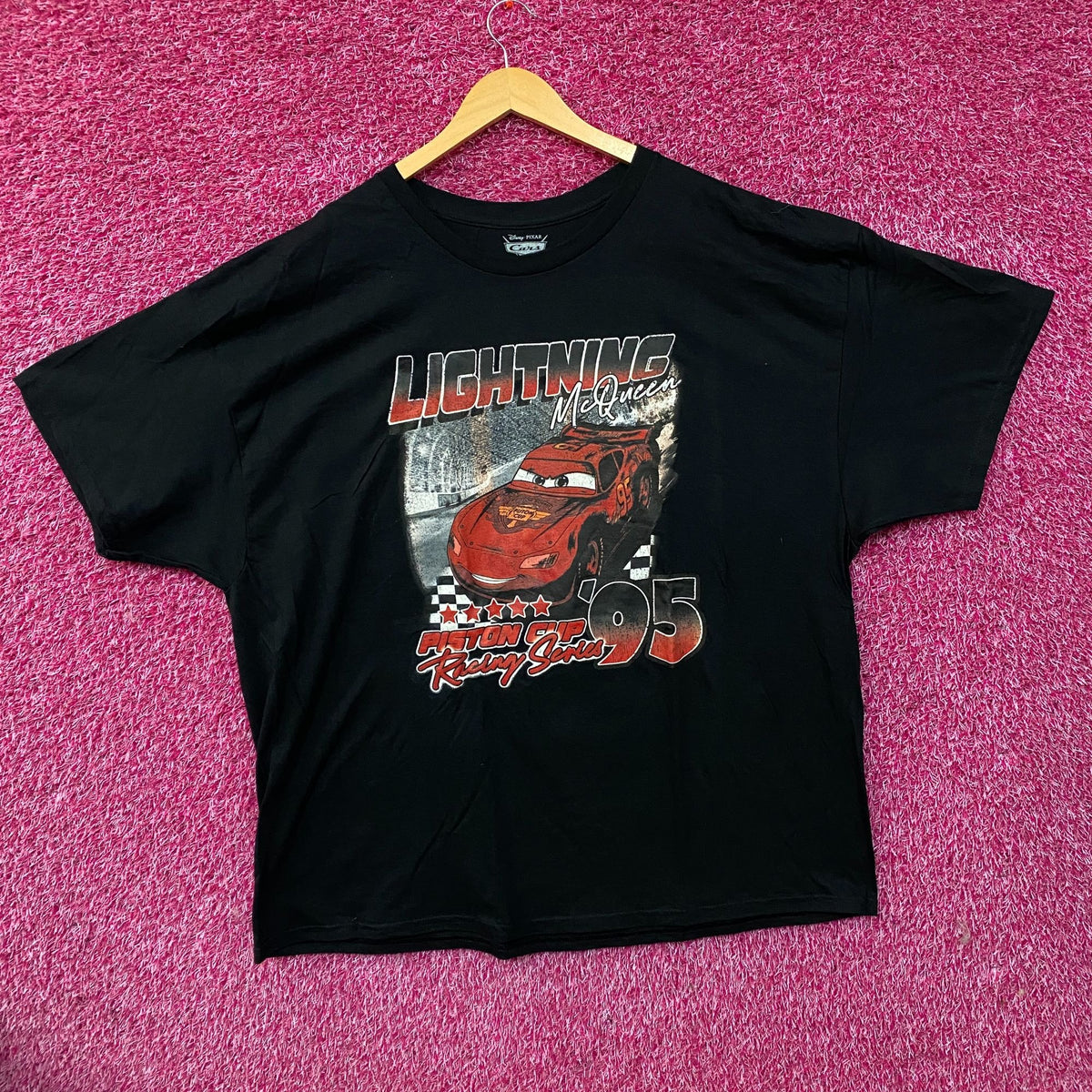 Disney Pixar Cars Lightning McQueen Piston Cup 95 T-Shirt 2XL